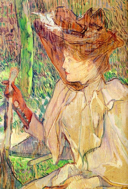  Henri  Toulouse-Lautrec Honorine Platzer (Woman with Gloves) oil painting picture